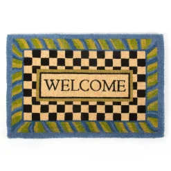 Online MacKenzie-Childs Periwinkle Welcome Mat