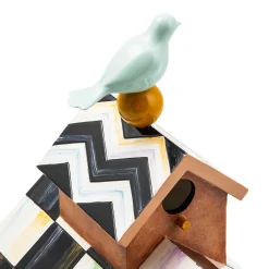 New MacKenzie-Childs Persephone Tabletop Birdhouse