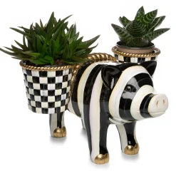 Outlet MacKenzie-Childs Pig Saddleback Planter
