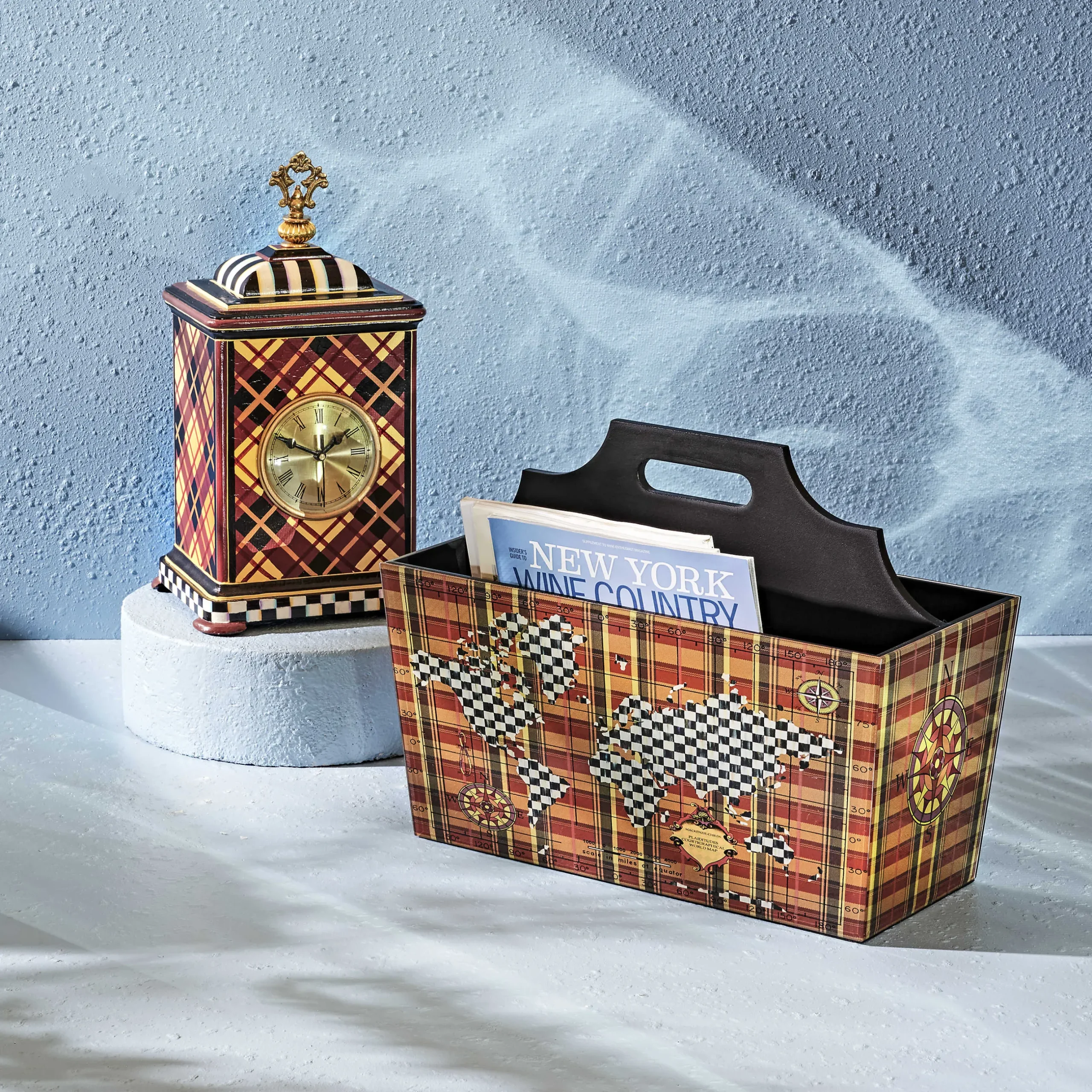 Sale MacKenzie-Childs Plaiditudes Magazine Rack
