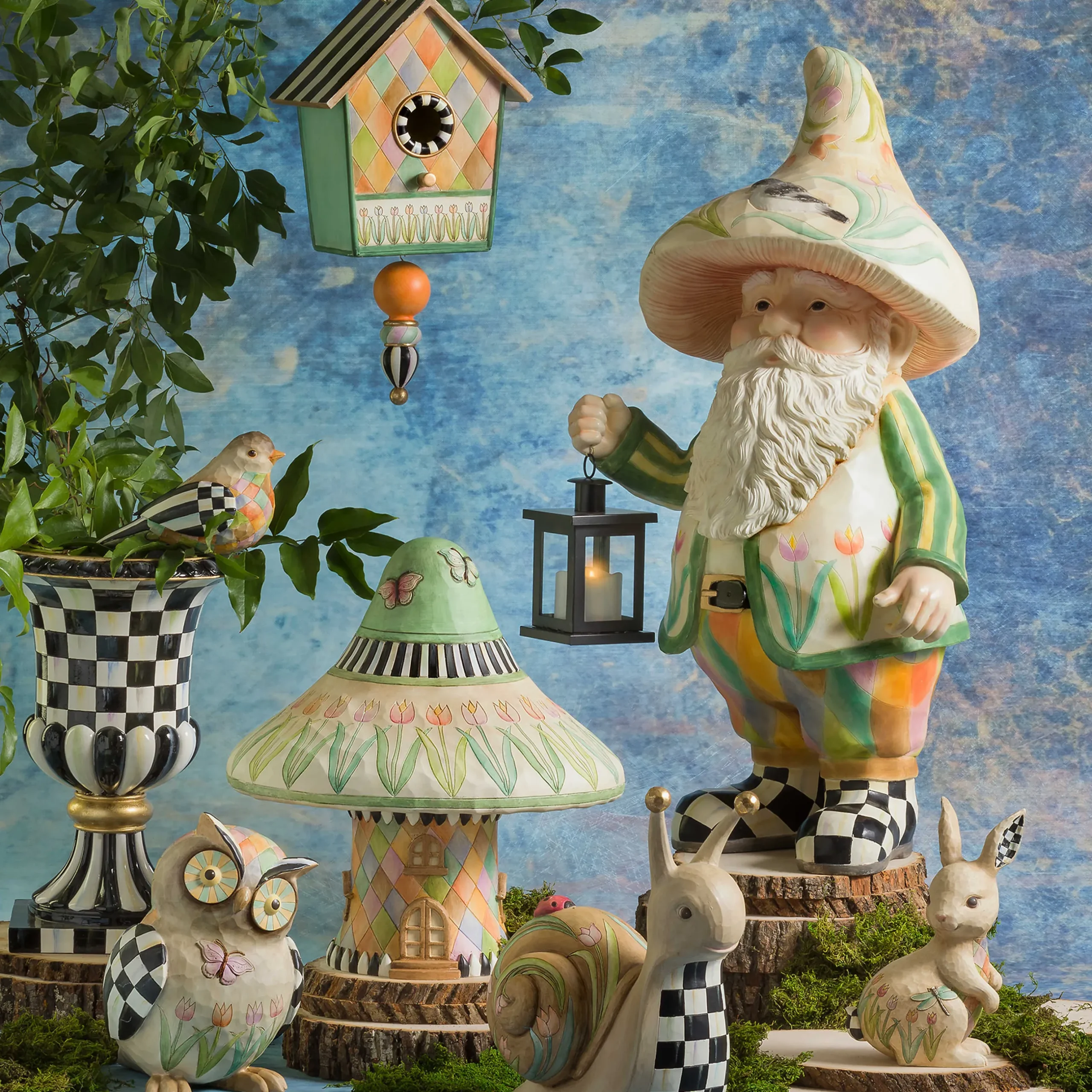Outlet MacKenzie-Childs Poplar Ridge Birdhouse