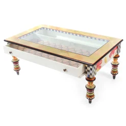 Clearance MacKenzie-Childs Poppy Keepsake Coffee Table