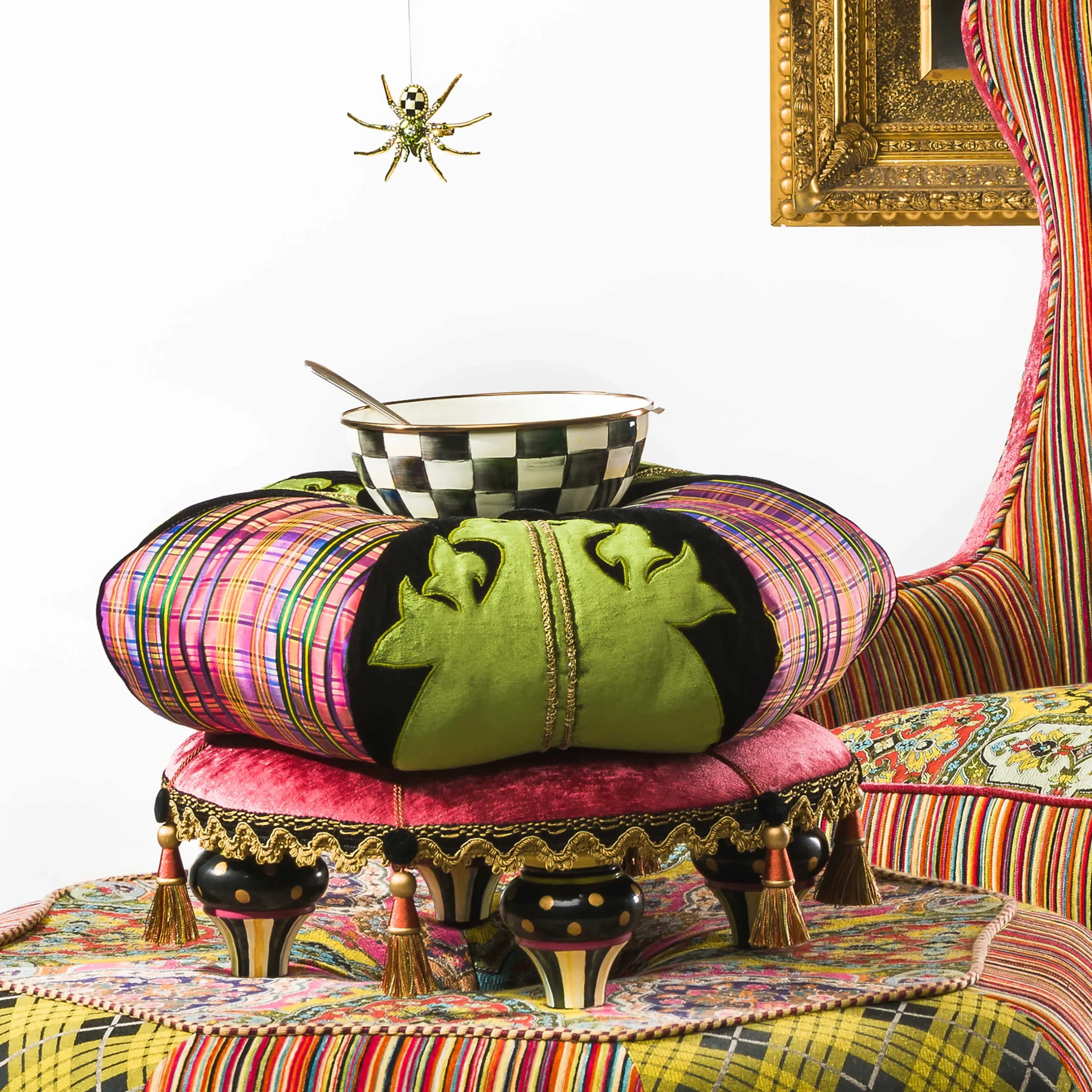 Hot MacKenzie-Childs Portobello Road Footstool