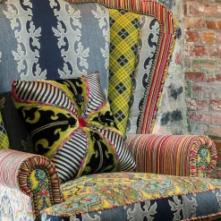 Hot MacKenzie-Childs Portobello Road Square Pillow