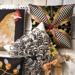 Hot MacKenzie-Childs Portobello Road Square Pillow