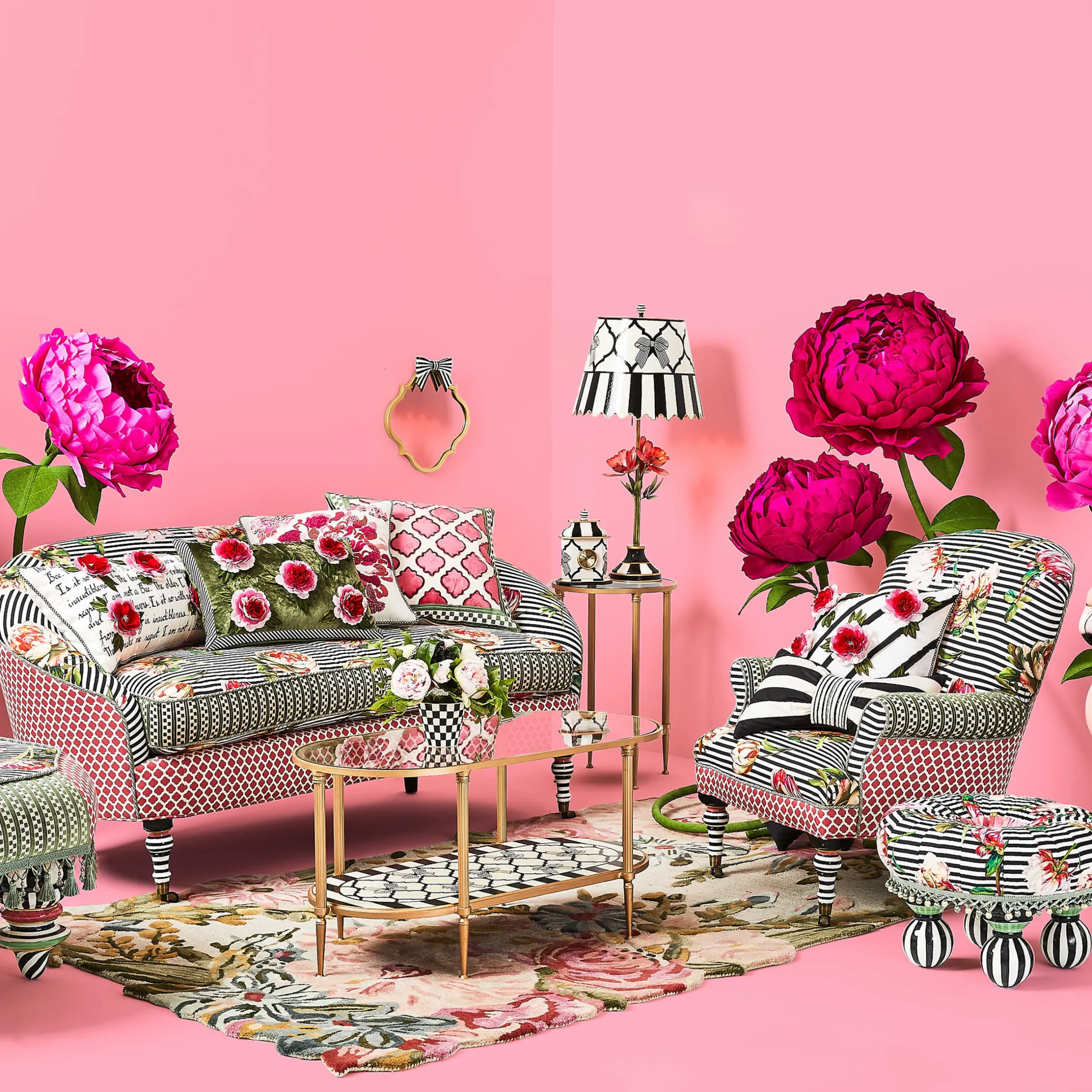 Sale MacKenzie-Childs Pretty As A Bow Accent Table