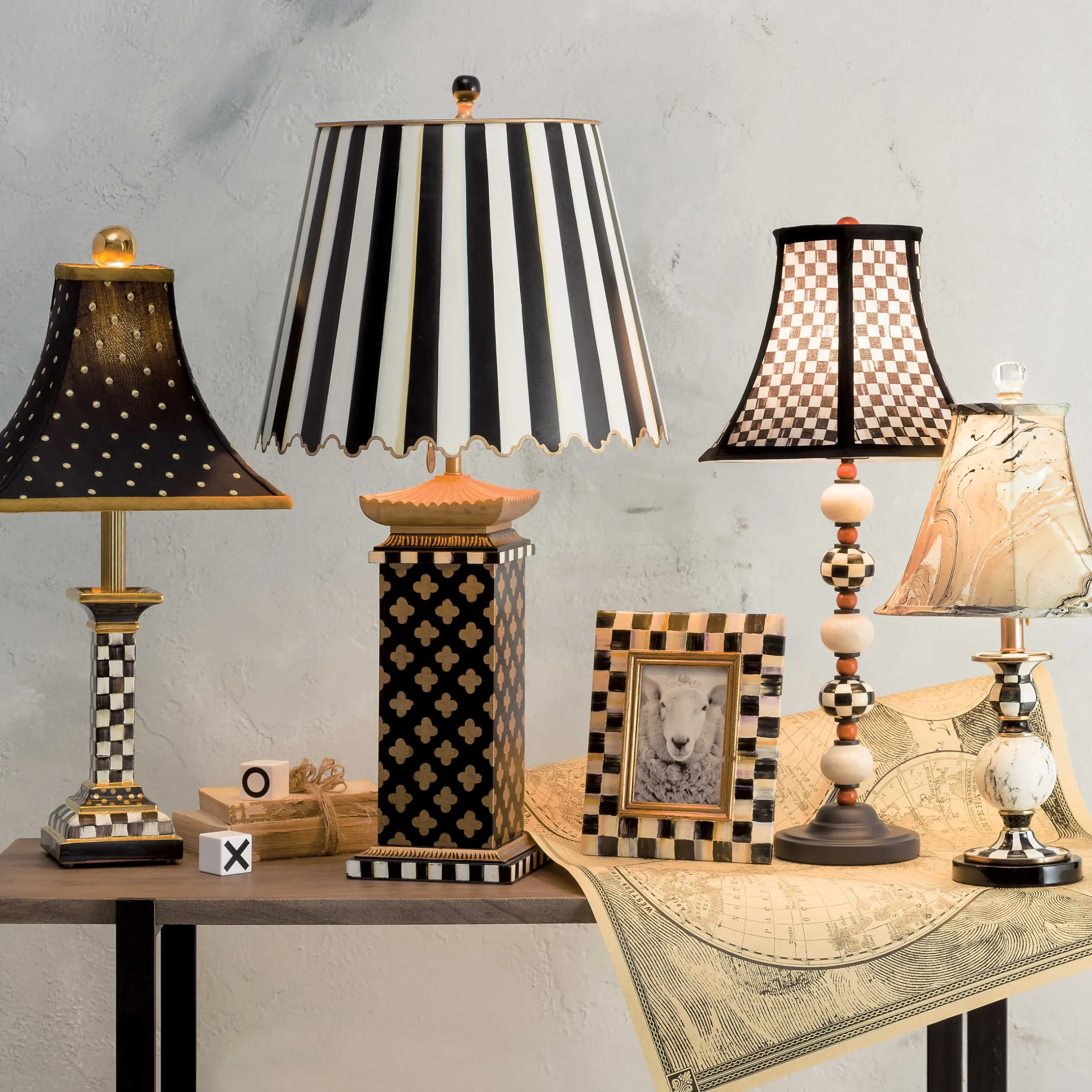 Online MacKenzie-Childs Quatrefoil Table Lamp - Large