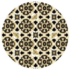 MacKenzie-Childs Queen Bee Indoor/ Outdoor Rug - 6' Round