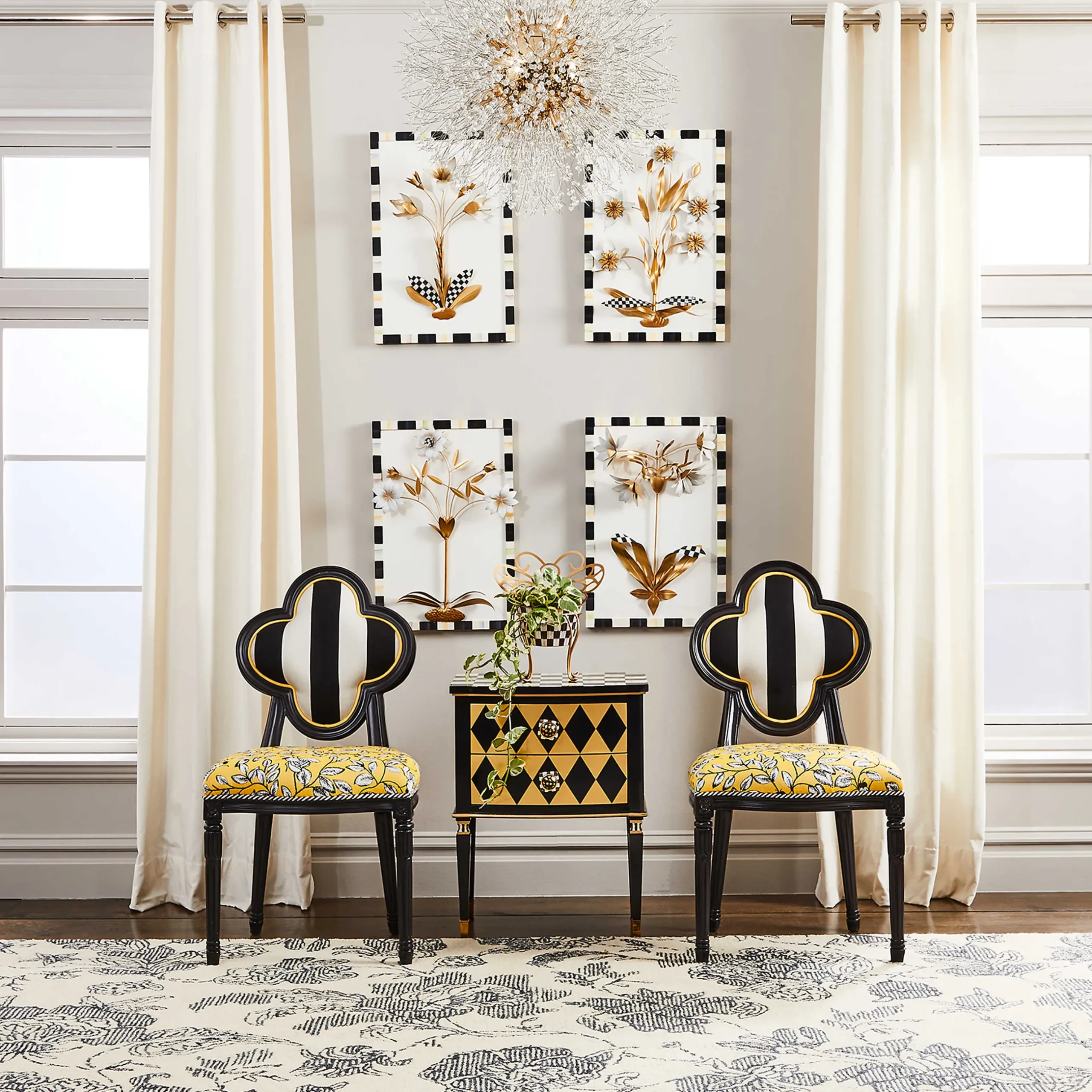 Best MacKenzie-Childs Queen Bee Outdoor Dining Chair