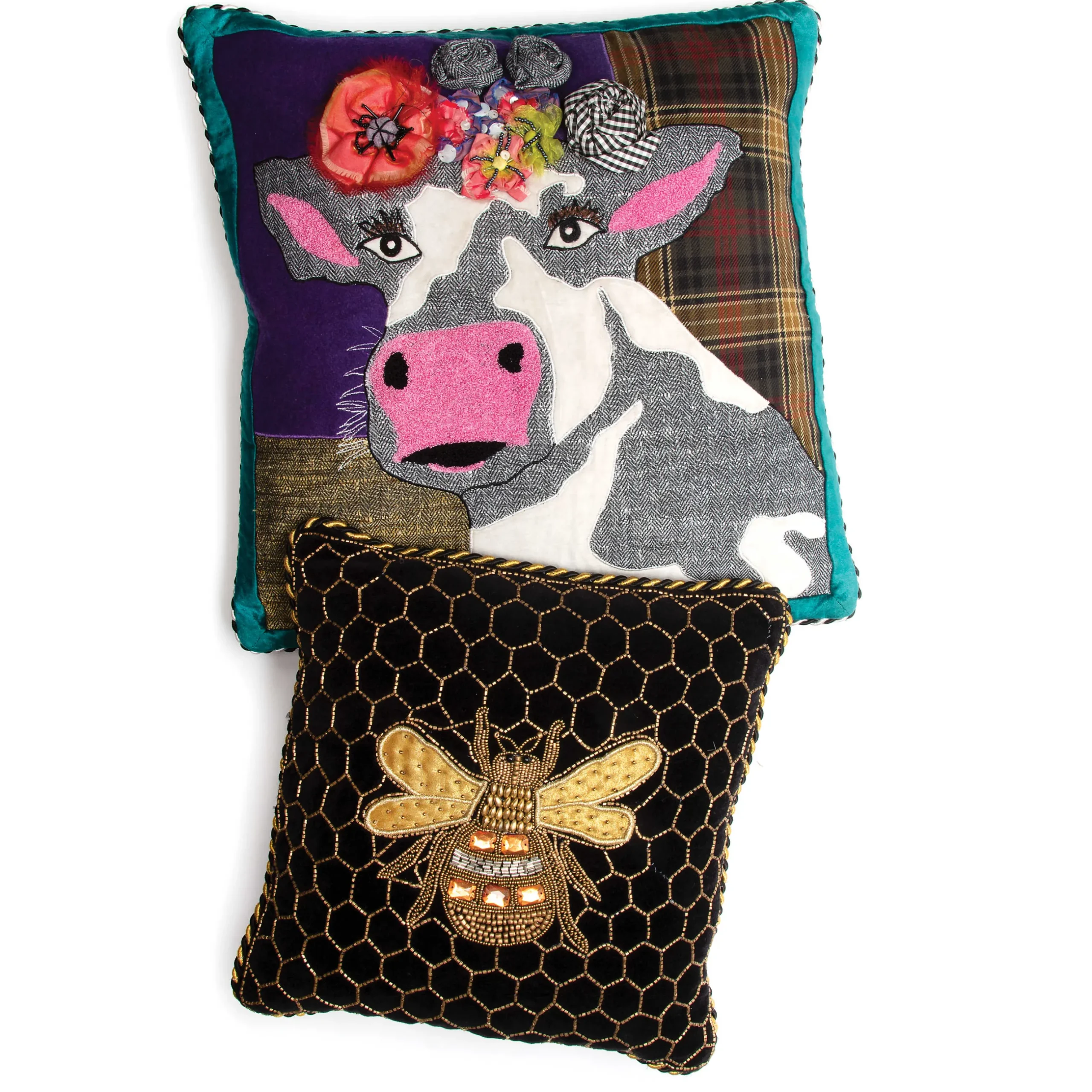 Discount MacKenzie-Childs Queen Bee Pillow