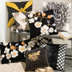 Discount MacKenzie-Childs Queen Bee Pillow