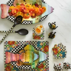 Best MacKenzie-Childs Rainbow Fish Small Dish