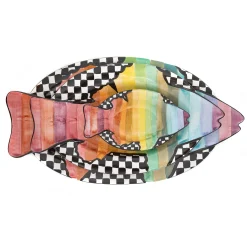 Best MacKenzie-Childs Rainbow Fish Small Dish