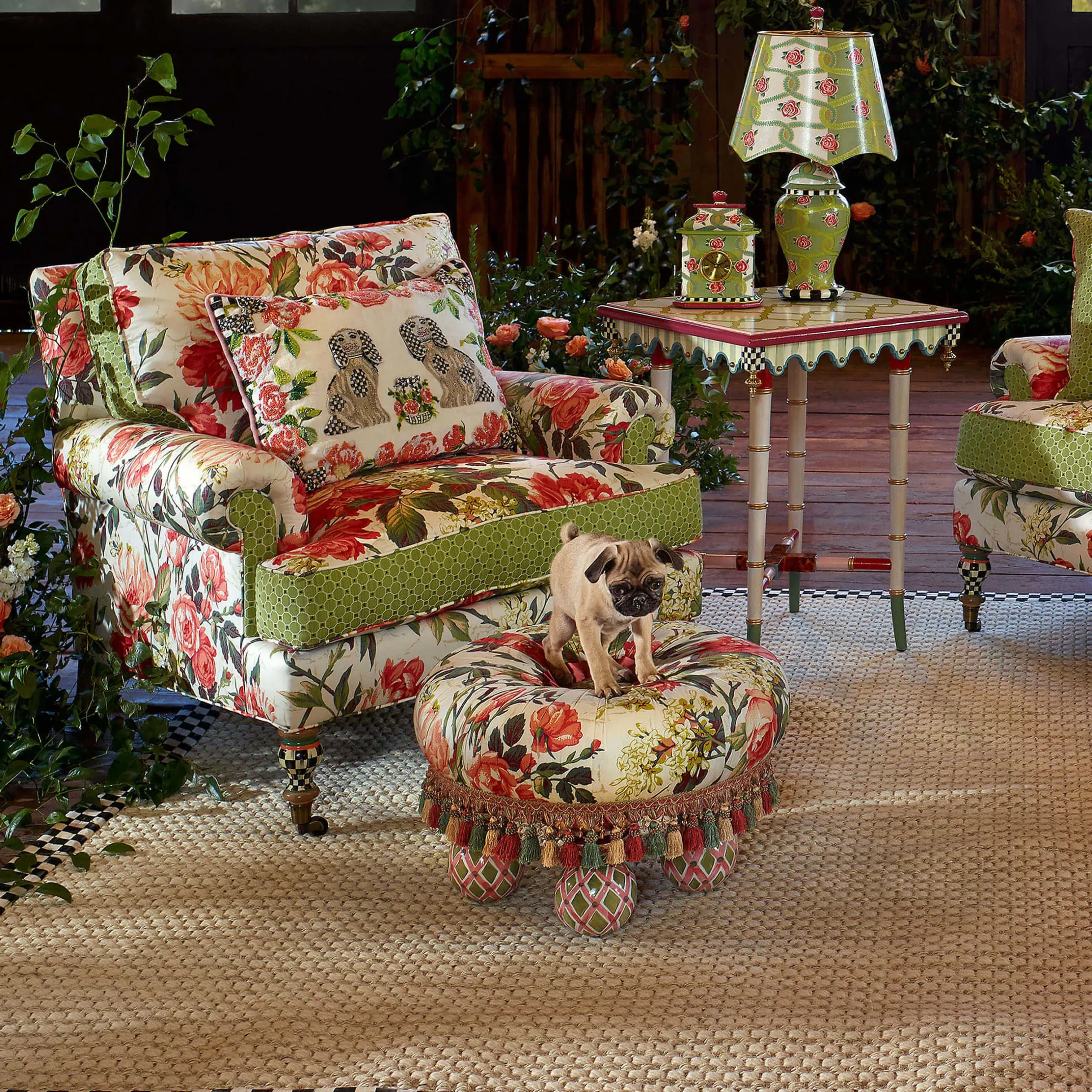 Online MacKenzie-Childs Really Rosy Tuffet