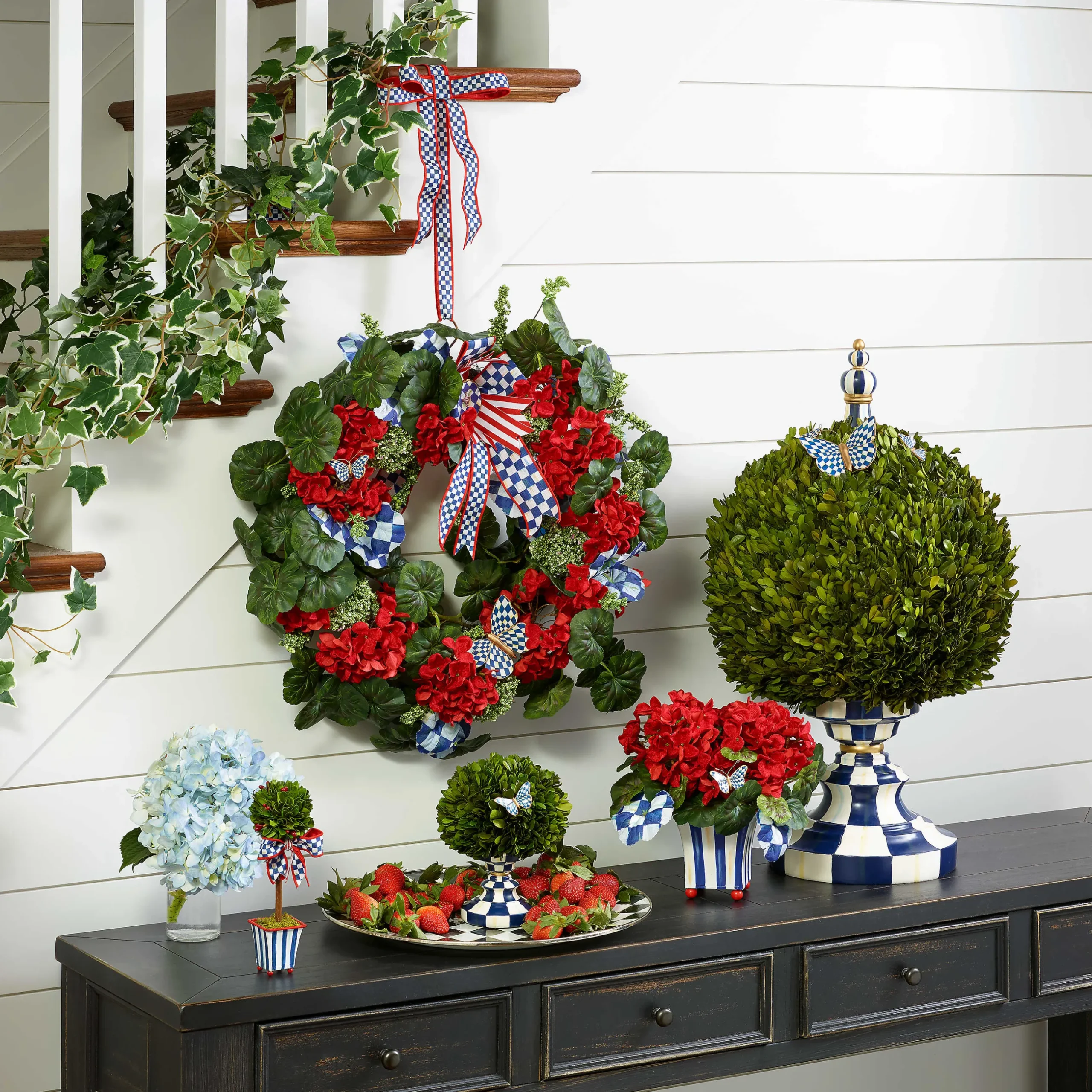Best MacKenzie-Childs Royal Check Architect'S Centerpiece - Large