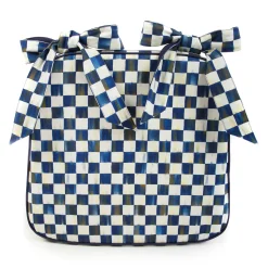 Best MacKenzie-Childs Royal Check Chair Cushion