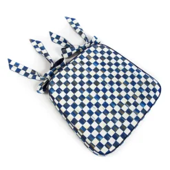 Best MacKenzie-Childs Royal Check Chair Cushion