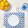 MacKenzie-Childs Royal Check Cork Back Placemats - Set Of 4