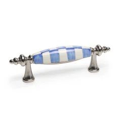 Clearance MacKenzie-Childs Royal Check Drawer Pull - Nickel