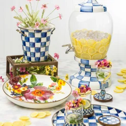 MacKenzie-Childs Royal Check Enamel Beverage Hostess