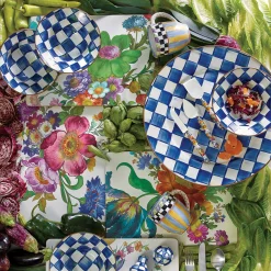 Online MacKenzie-Childs Royal Check Enamel Breakfast Bowl