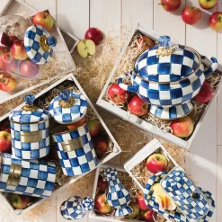 Online MacKenzie-Childs Royal Check Enamel Butter Box