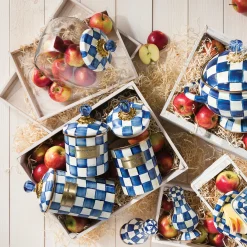 Outlet MacKenzie-Childs Royal Check Enamel Canister - Large