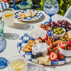 Online MacKenzie-Childs Royal Check Enamel Cheese Course
