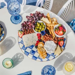 Online MacKenzie-Childs Royal Check Enamel Cheese Course