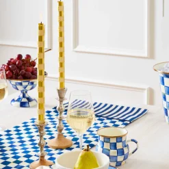 Clearance MacKenzie-Childs Royal Check Enamel Compote - Small