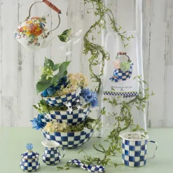 Hot MacKenzie-Childs Royal Check Enamel Creamer