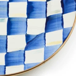 MacKenzie-Childs Royal Check Enamel Dinner Plate