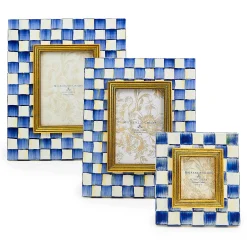 Discount MacKenzie-Childs Royal Check Enamel Frame - 2.5