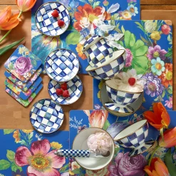Discount MacKenzie-Childs Royal Check Enamel Ice Cream Dish