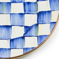Sale MacKenzie-Childs Royal Check Enamel Salad/Dessert Plate