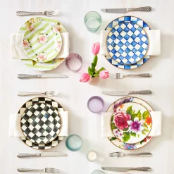 Sale MacKenzie-Childs Royal Check Enamel Salad/Dessert Plate