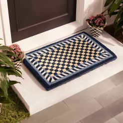 Outlet MacKenzie-Childs Royal Check Entrance Mat
