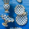 Outlet MacKenzie-Childs Royal Check Fluted Dessert Plate