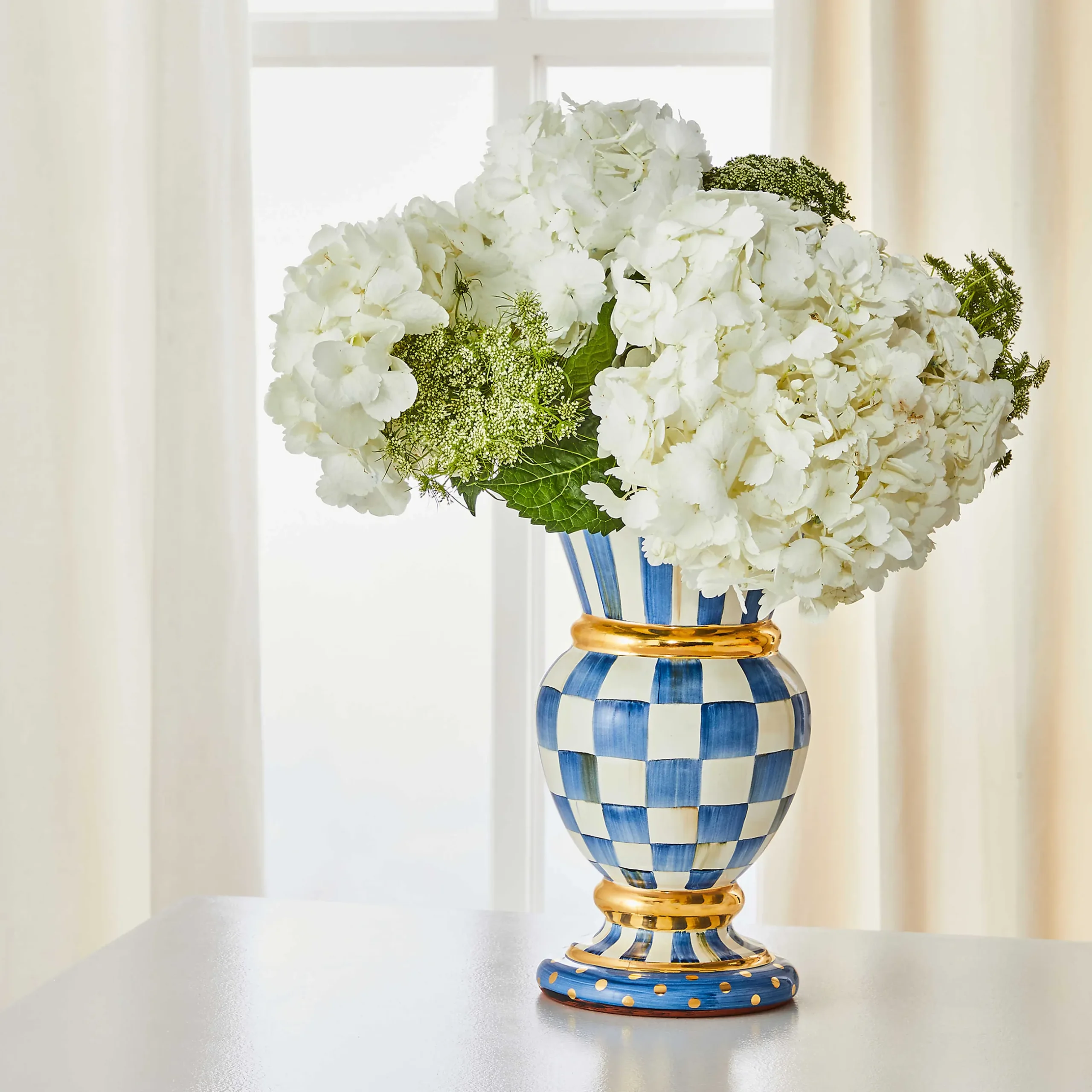 Sale MacKenzie-Childs Royal Check Great Vase