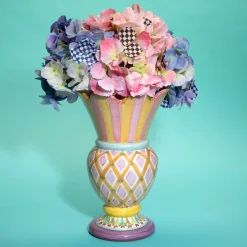 Sale MacKenzie-Childs Royal Check Hydrangea - Blue