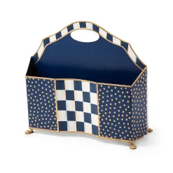 Best MacKenzie-Childs Royal Check Magazine Holder