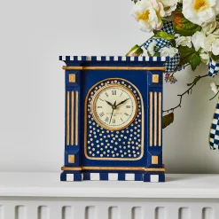 Best MacKenzie-Childs Royal Check Mantel Clock