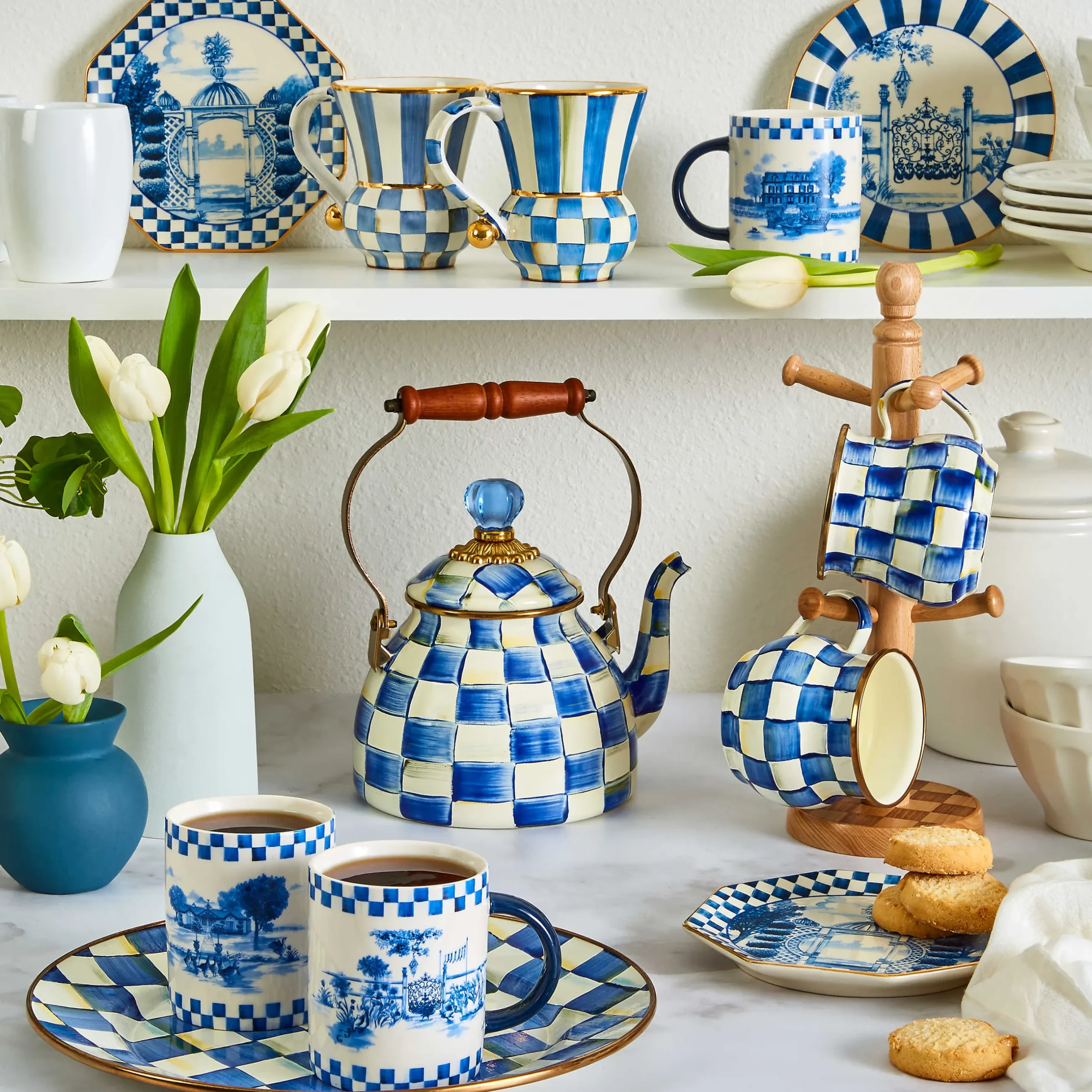MacKenzie-Childs Royal Check Mug