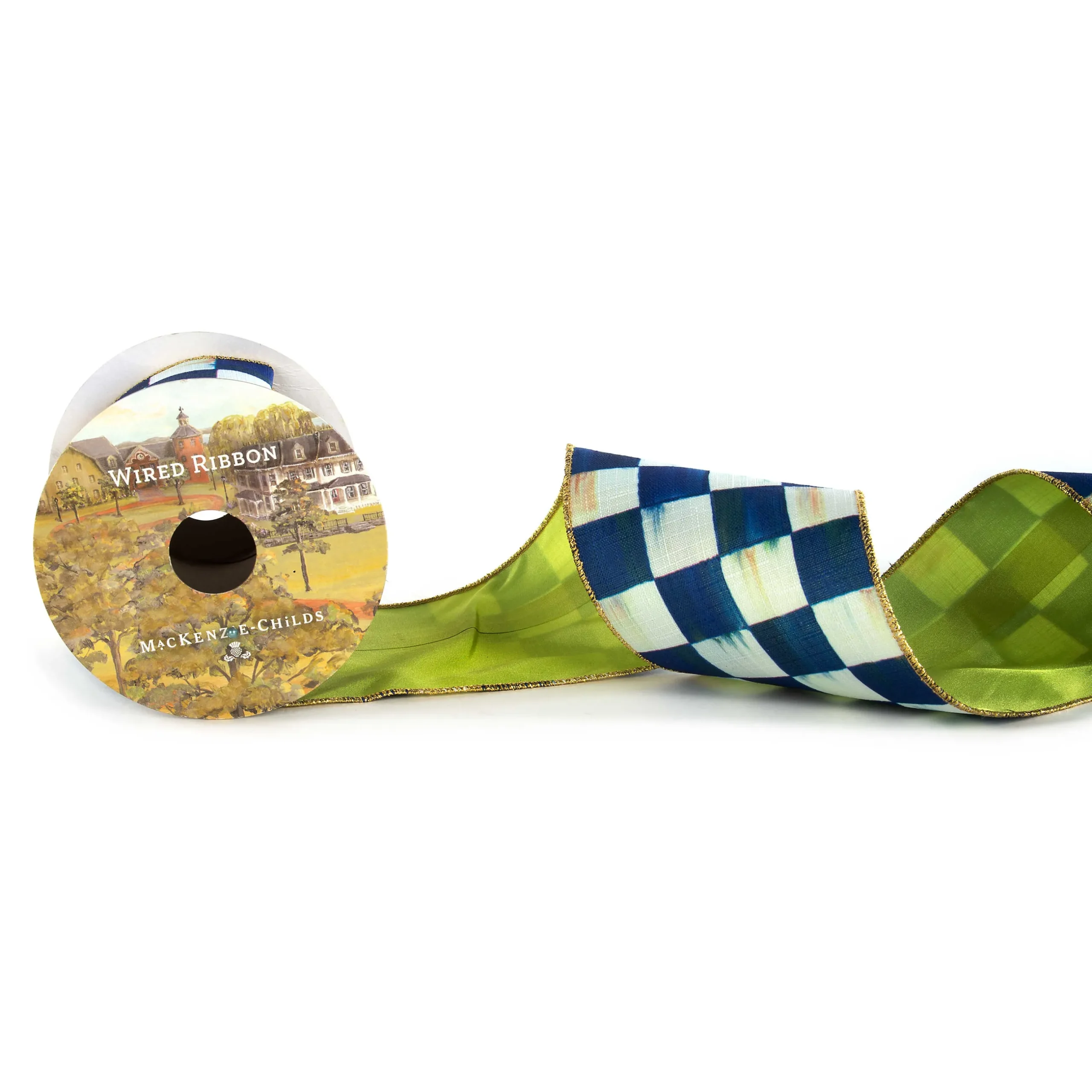 New MacKenzie-Childs Royal Check 4" Ribbon