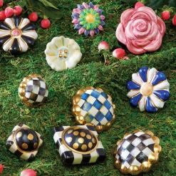 MacKenzie-Childs Royal Check Round Knob