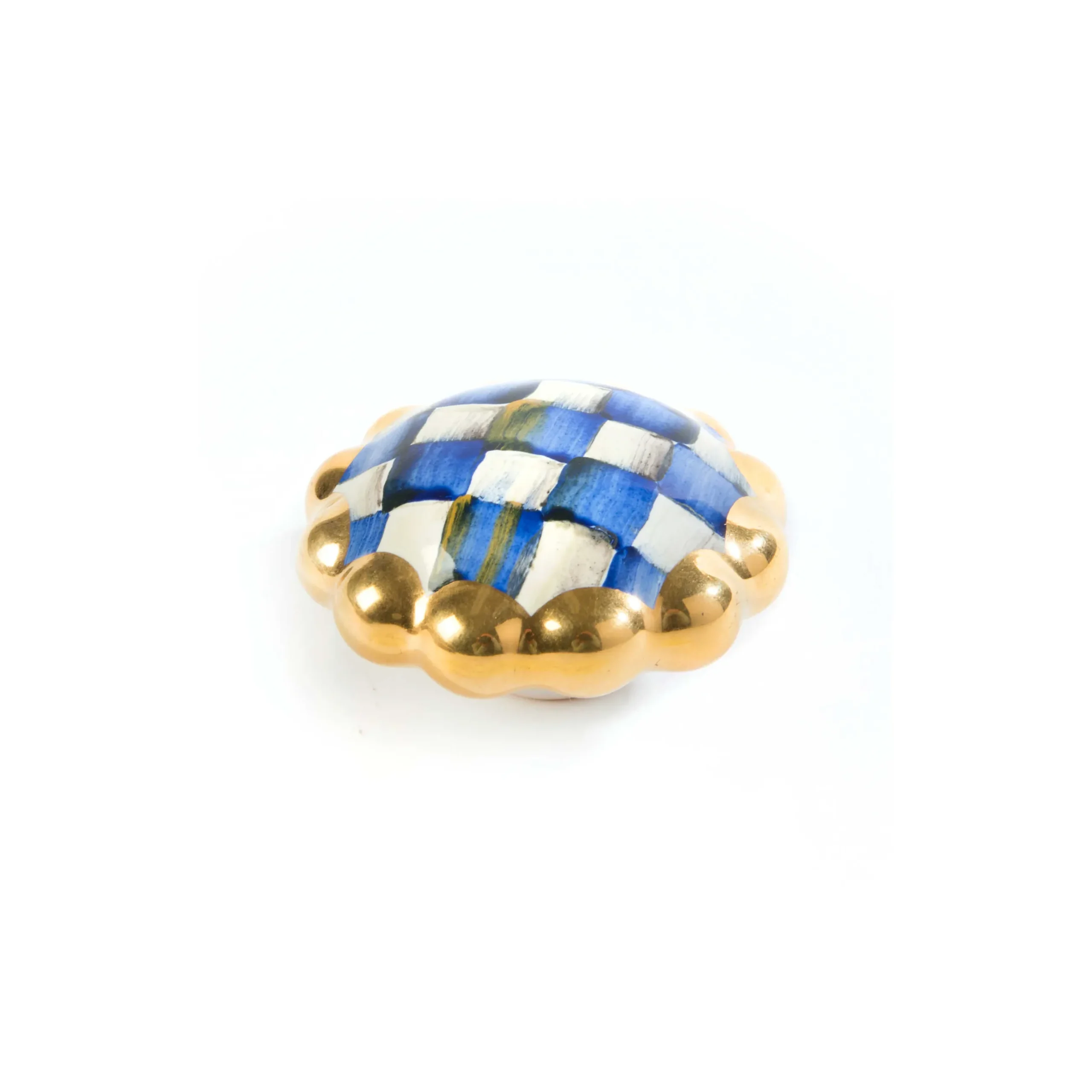 MacKenzie-Childs Royal Check Round Knob
