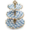Sale MacKenzie-Childs Royal Check Three Tier Sweet Stand
