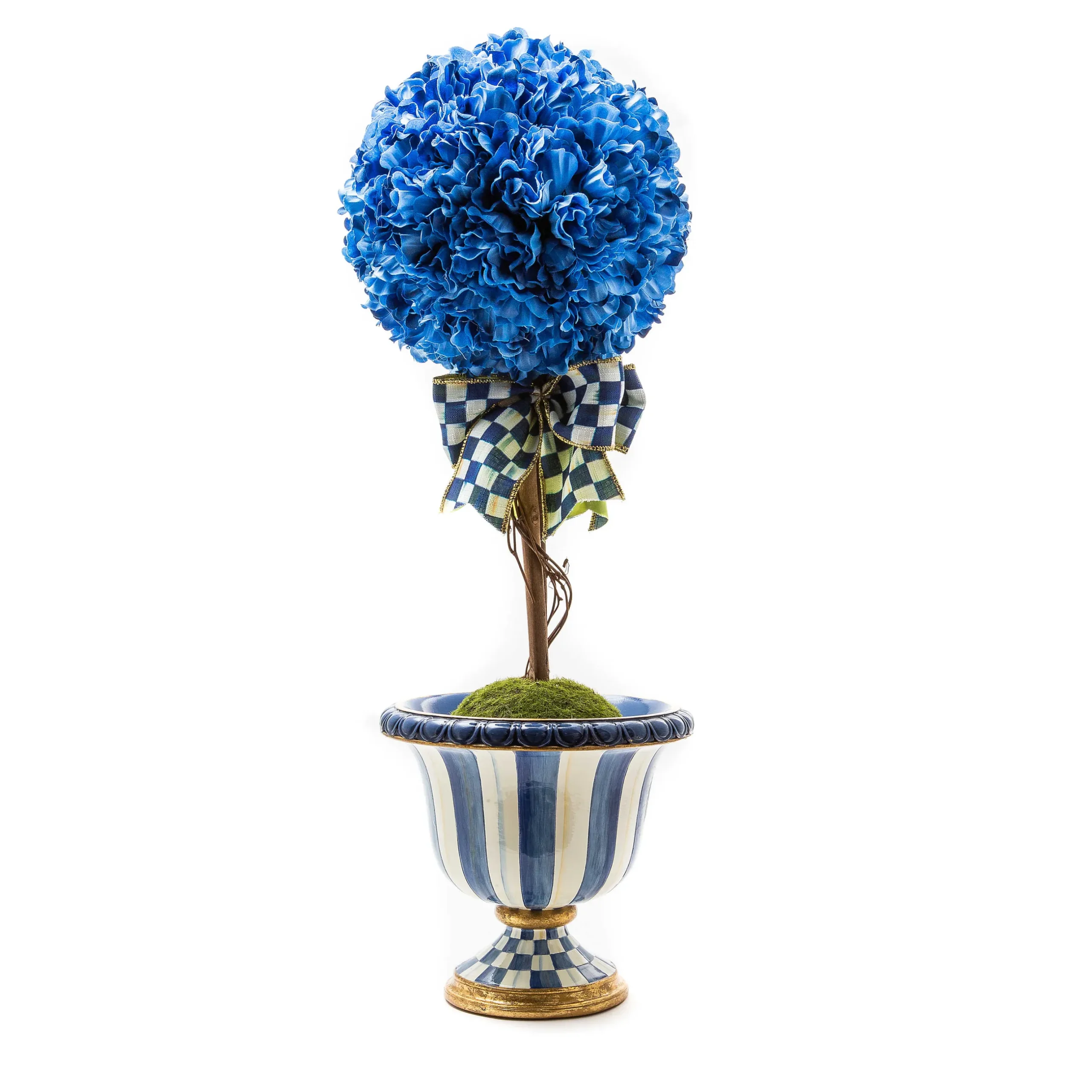 Outlet MacKenzie-Childs Royal Check Topiary Drop In - Small