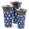 Sale MacKenzie-Childs Royal Star Flower Buckets - Set Of 3