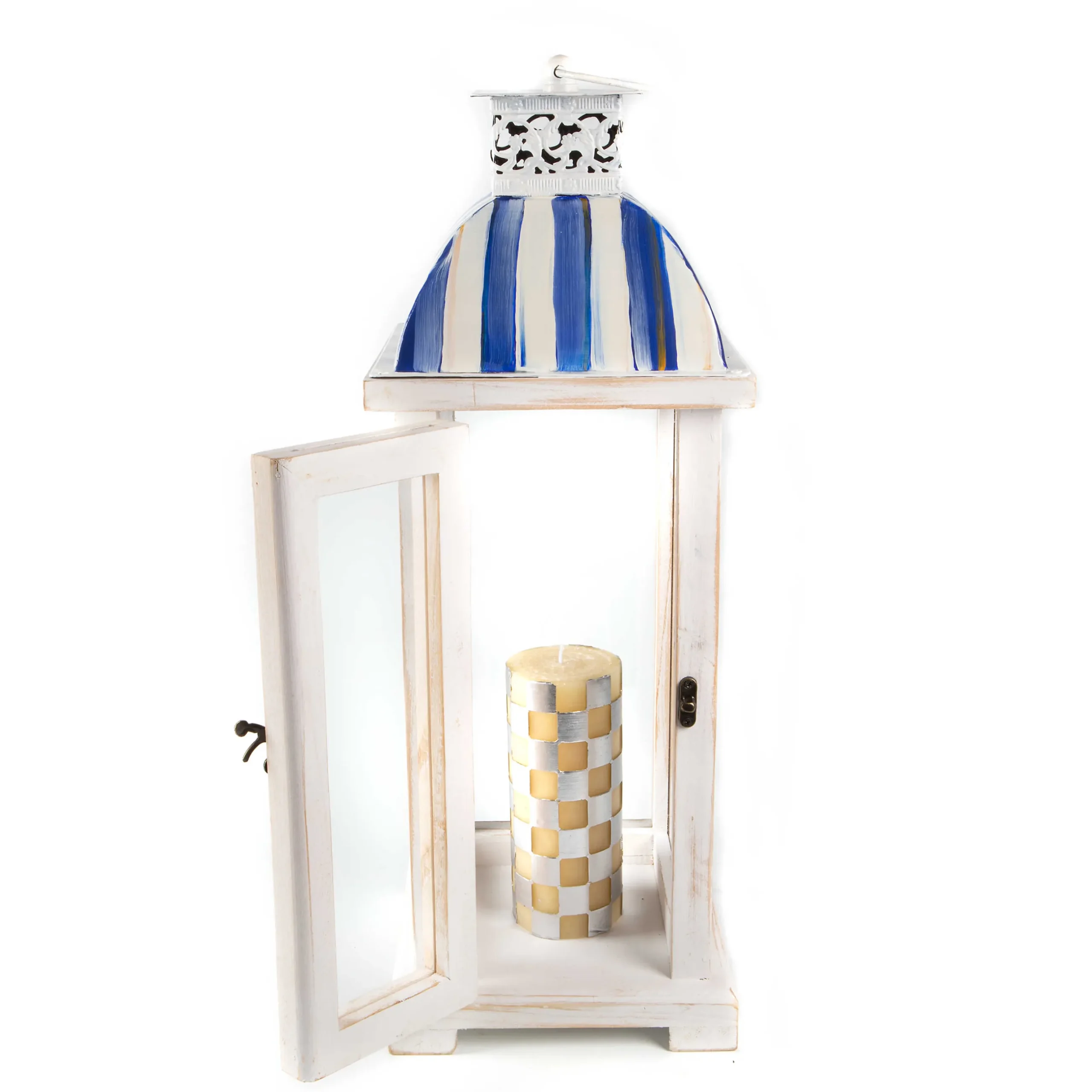 Best MacKenzie-Childs Royal Stripe Lantern
